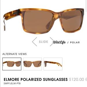 Womens Polarized Tortoise Vonzipper Elmore Sunglasses